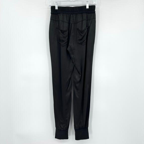 Marrakech Anthropologie Liam Silky High Rise Jogger Pants Charcoal Gray Women XS - Picture 9 of 11